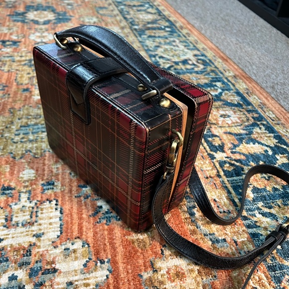 Patricia Nash Tauria Tartan Plaid Box Bag - Picture 2 of 4